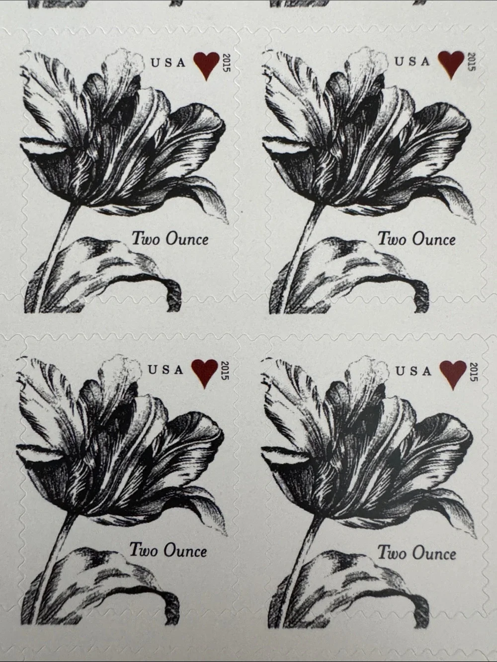 Vintage Tulips 2 Ounce Forever Stamps USPS Wedding Invitations